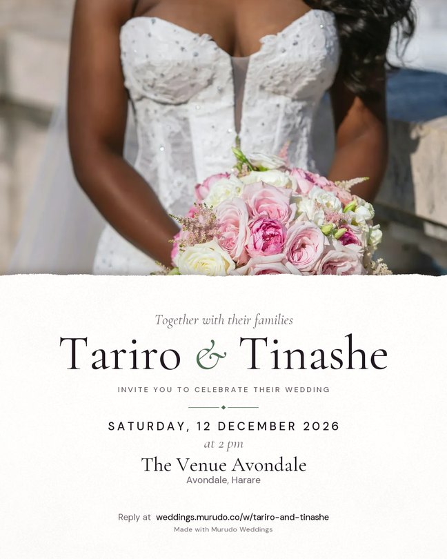 Photo invitation design. Your cover photo on top.