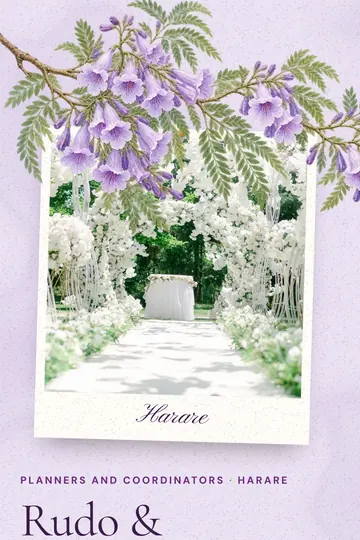Jacaranda template. Lilac paper with a painted jacaranda branch.